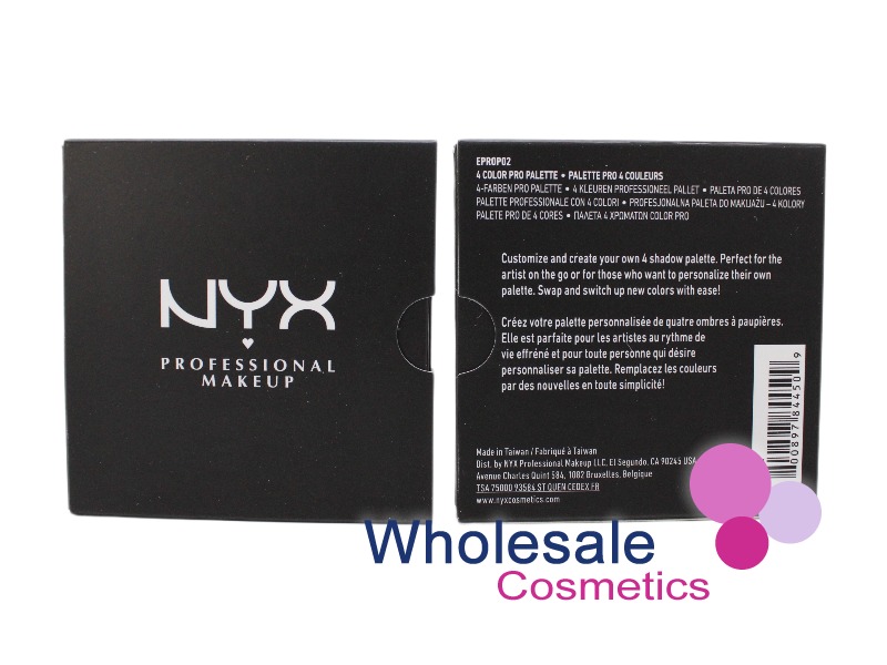 6 x NYX Professional Makeup Empty Pro Palette - 4 SHADOW PALETTE