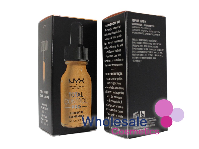 6 x NYX Total Control Drop Pro Illuminator - 02 WARM