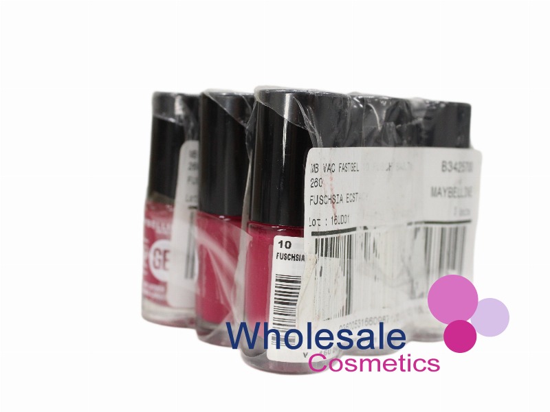 9 x Maybelline Fast Gel Nail Polish - 10 FUSCHSIA ECSTACY
