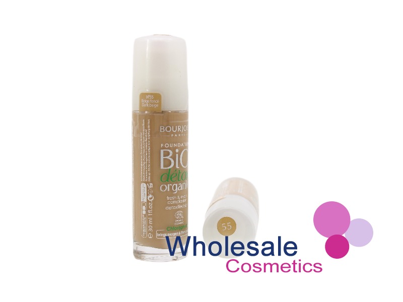 5 x Bourjois Bio Detox Organic Foundation - 55 DARK BEIGE