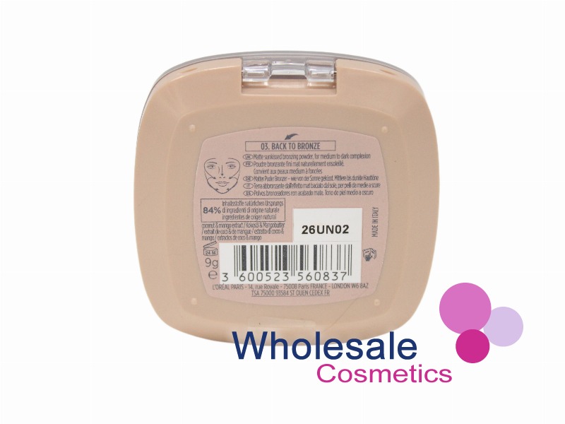6 x L'Oreal Bronze To Paradise Matte Bronzing Powder - 03 BACK TO BRONZE