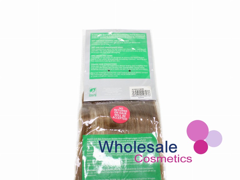 8 x American Dream Human Hair Extensions - 6B