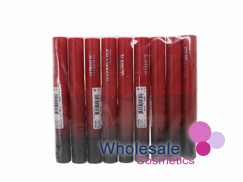 9 x Maybelline New York Color Sensational Ultimatte Lipstick - 299 MORE SCARLET