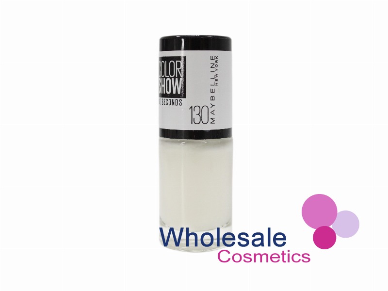 8 x Maybelline Colorshow 60 Seconds Nail Polish NO BARCODE - 130 WINTER BABY