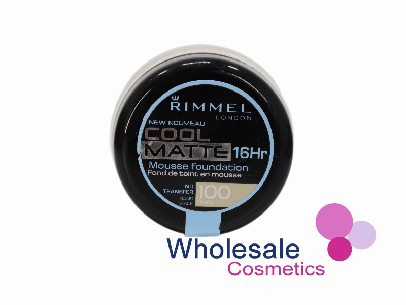 1 x Rimmel Mousse Cool Matte 16H Foundation(18ml) - 100 IVORY