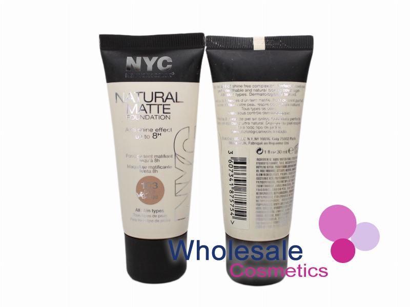 6 x NYC Natural Matte Foundation 30ml - 103 SOFT BEIGE