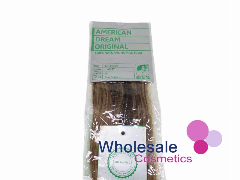 8 x American Dream Human Hair Extensions - 2/33/27