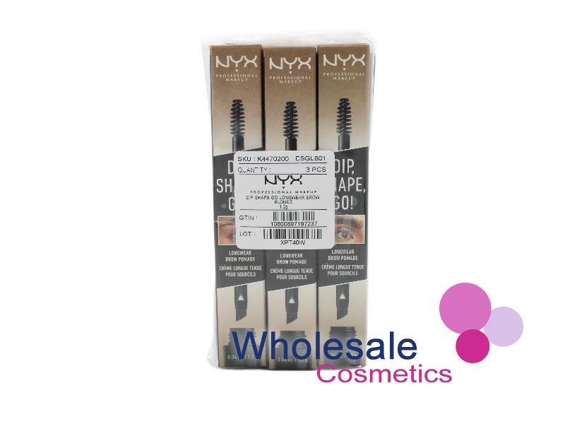 9 x NYX Professional Make up Dip Shape Go Longwear Brow Pomade - 01 BLONDE