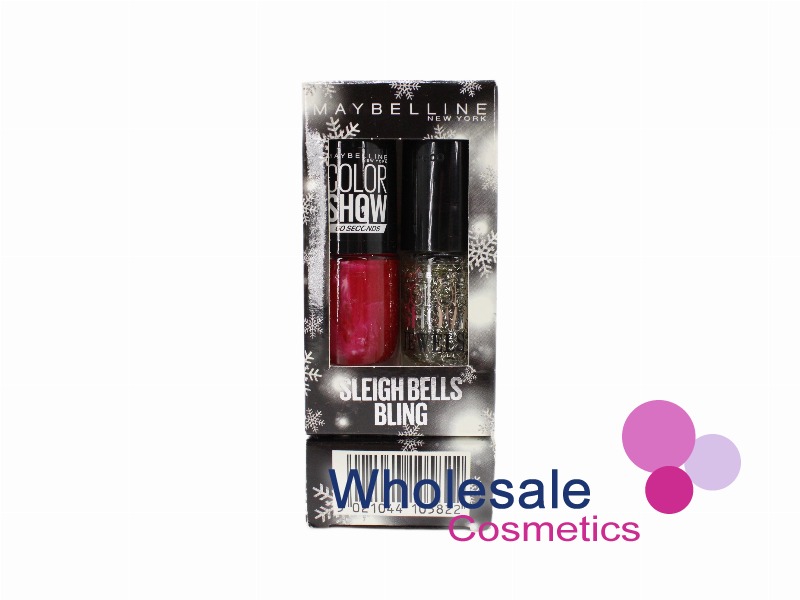 3 x Maybelline Colorshow Duo Nail Polish - SLEIGH BELLS BLING