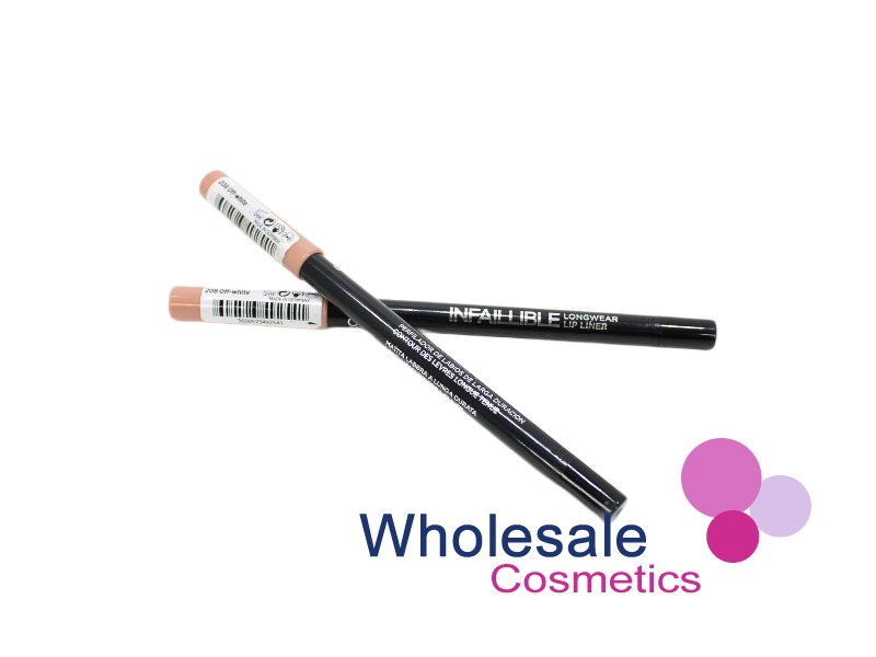 12 x L'Oreal infallible Longwear Lip Liner - 208 OFF-WHITE