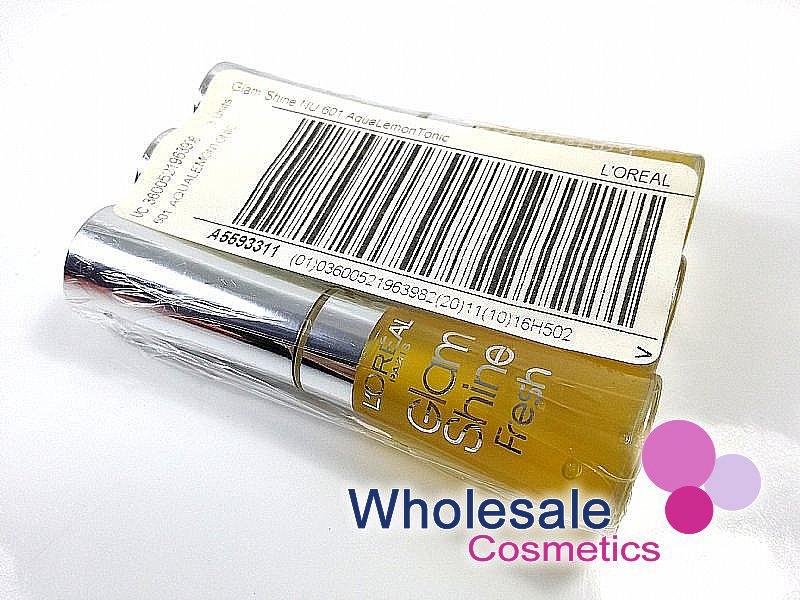 12 x L'Oreal Glam Shine Fresh & Reflexion Lip Gloss - 601 AQUA LEMON TONIC