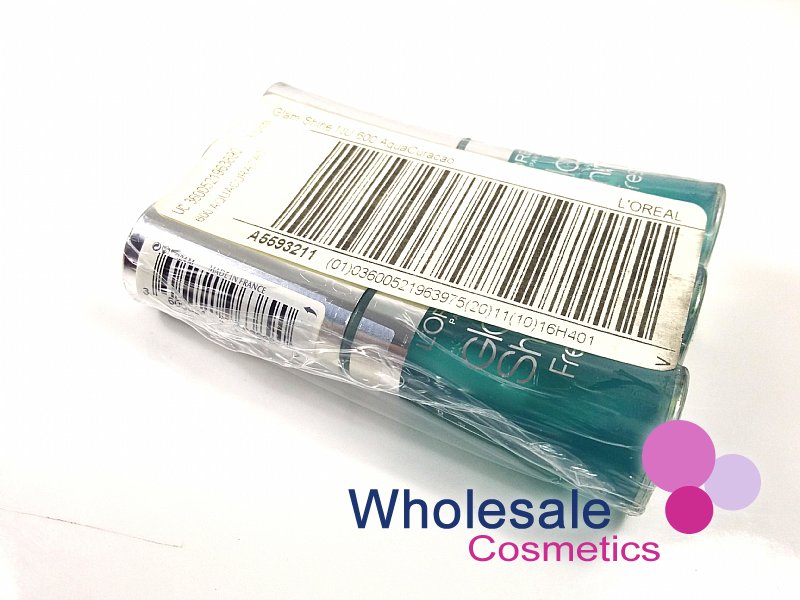 12 x L'Oreal Glam Shine Fresh & Reflexion Lip Gloss - 600 AQUA CURACAO
