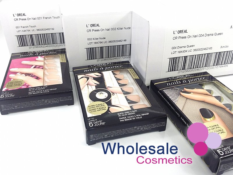 12 x L'Oreal Nails A Porter False Nails - ASSORTED