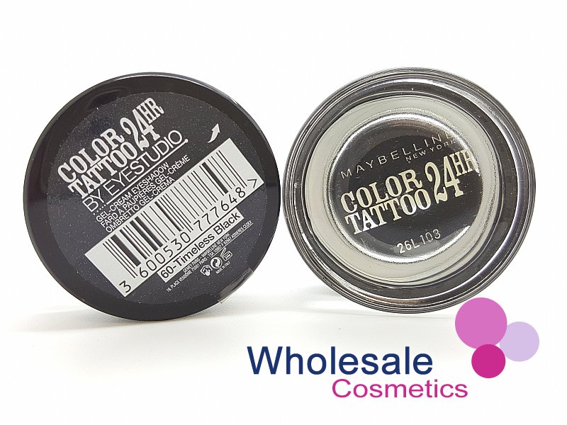 5 x Maybelline 24HR Color Tattoo Eyeshadow - 60 TIMELESS BLACK