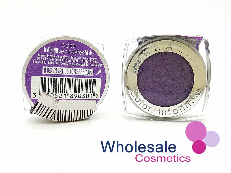 10 x L'Oreal Color Infallible Eyes 24Hr Powder Eyeshadow - 005 PURPLE OBCESSION