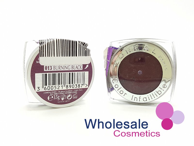 10 x L'Oreal Color Infallible Eyes 24Hr Powder Eyeshadow - 013 BURNING BLACK