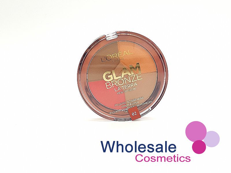 9 x L'Oreal Glam Bronze Le Terra Healthy Glow Palette - 02 MEDIUM SPERANZA