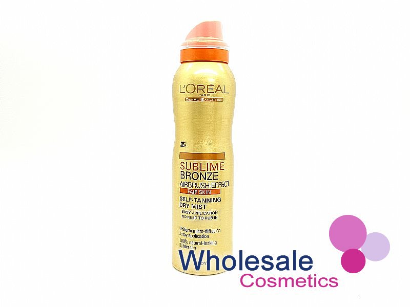6 x L'Oreal Sublime Bronze Self-Tanning Dry Mist Fair Skin - LIGHT TAN