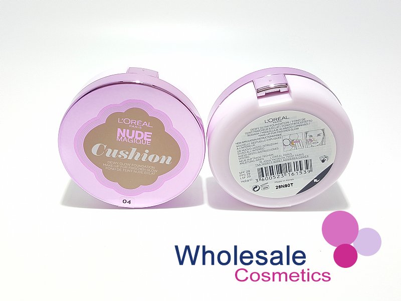 12 x L'Oreal Paris Nude Magique Cushion Foundation - 04 ROSE VANILLA