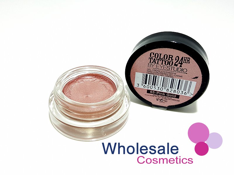 8 x Maybelline 24HR Color Tattoo Eyeshadow - 65 PINK GOLD