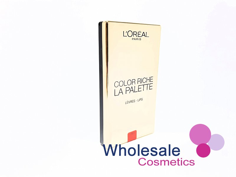 7 x L'Oreal Color Riche La Palette Gold Case Lips - RED