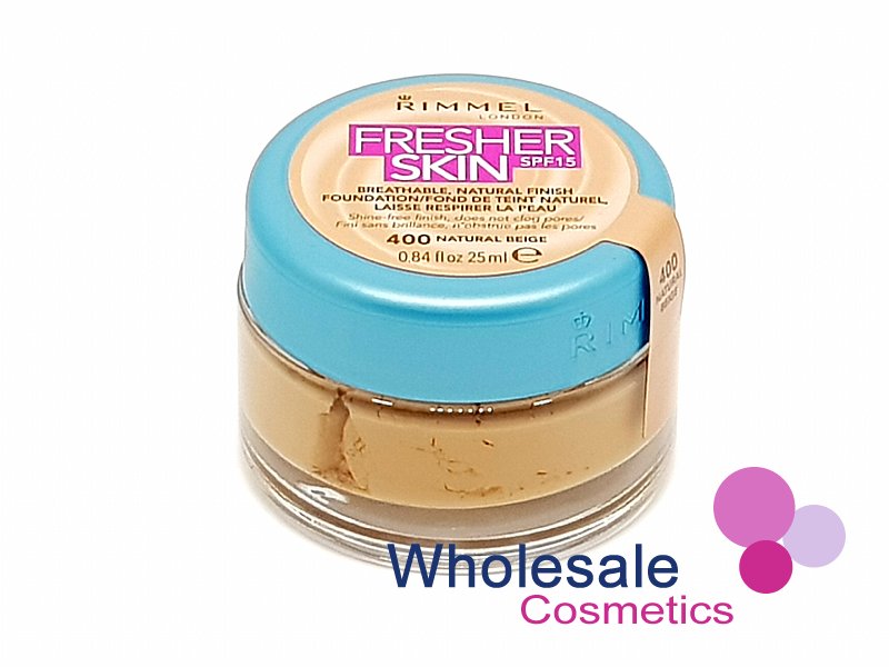 12 x Rimmel Fresher Skin SPF15 Foundation - 400 NATURAL BEIGE