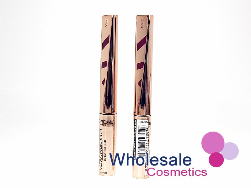 12 x L'Oreal SuperLiner Ultra Precision Merry Metals Eyeliner - 03 Gold