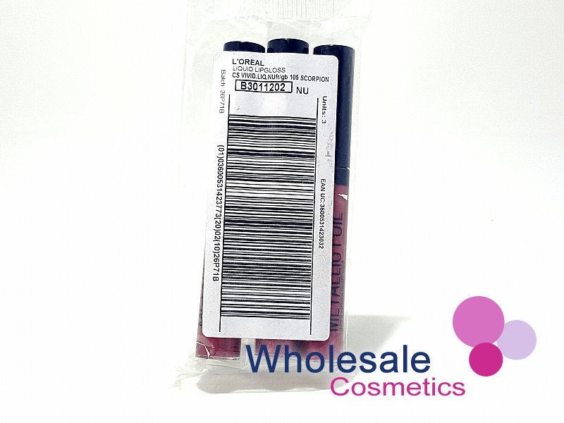 9 x Maybelline Metallic Foil Lip Gloss - 105 SCORPION