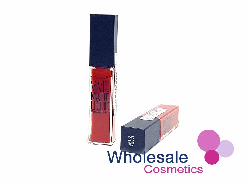 7 x Maybelline Vivid Matte Liquid Lip Gloss - 25 ORANGE SHOT