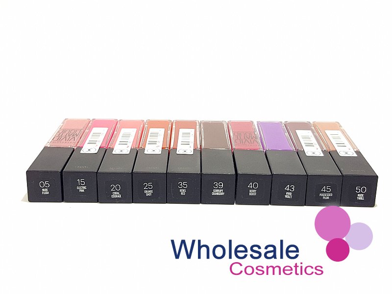 24 x Maybelline Vivid Matte Liquid Lip Gloss - ASSORTED