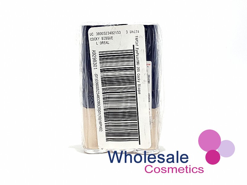 12 x L'Oreal Paris Infallible Eyeshadow Paint - 205 COCKY BISQUE