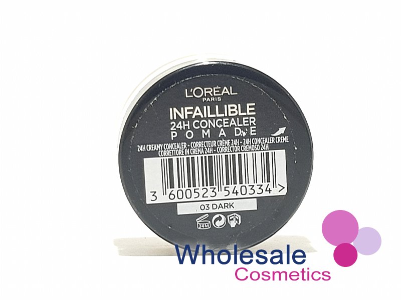 6 x L'Oreal Paris Infallible 24H Concealer Pomade - 03 DARK