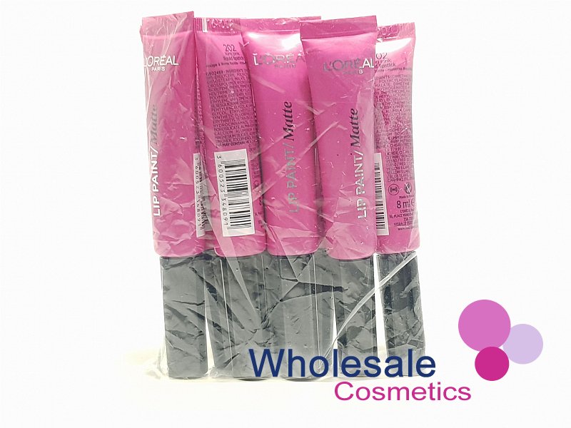 8 x L'Oreal Infallible Nudist Matte Lip Paint - 202 KING PINK