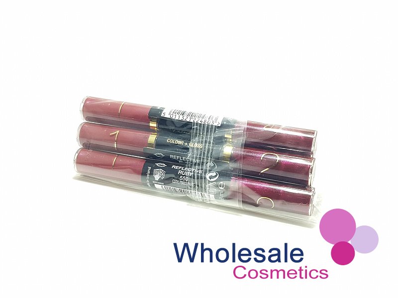 9 x Max Factor Lipfinity Colour & Gloss - 550 REFLECTIVE RUBY