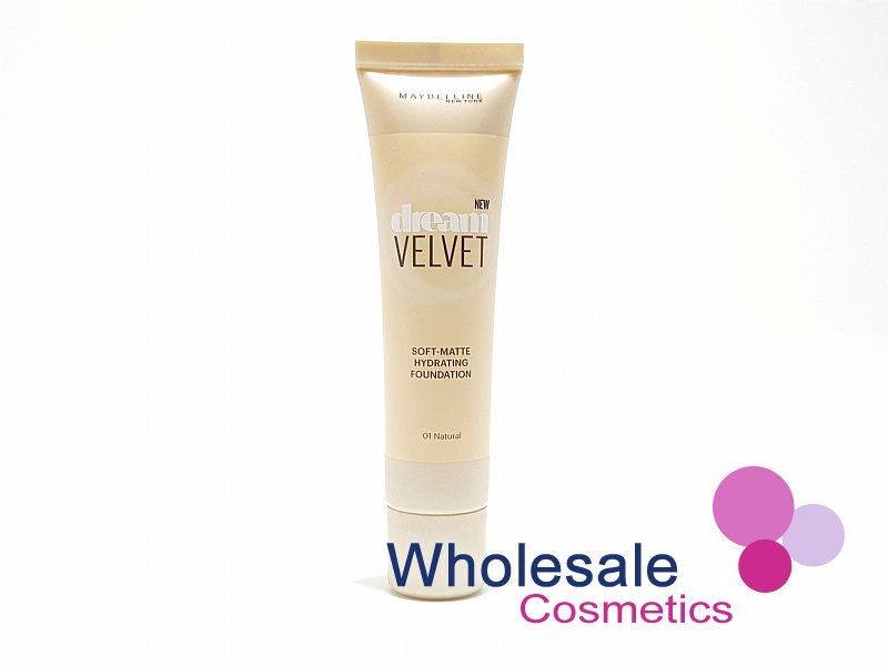 2 x Maybelline Dream Velvet Foundation - 01 NATURAL