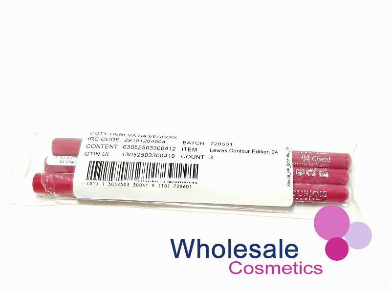 9 x Bourjois Levres Contour Edition Lip Liner - 04 CHAUD COMME LA FRAISE