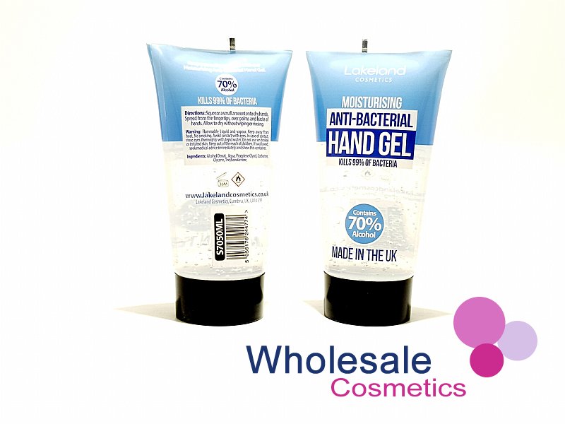 12 x Moisturising Anti-Bacterial Hand Gel Sanitiser Tube - 70 Alcohol 50ml