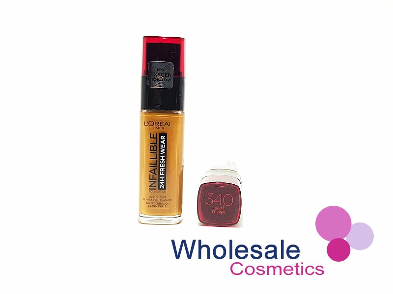 6 x L'Oreal Infaillible 24H Fresh Wear Foundation - 340 COPPER