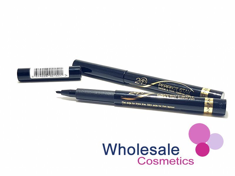 9 x Max Factor Perfect Stay Thick & Thin Eyeliner - 090 BLACK