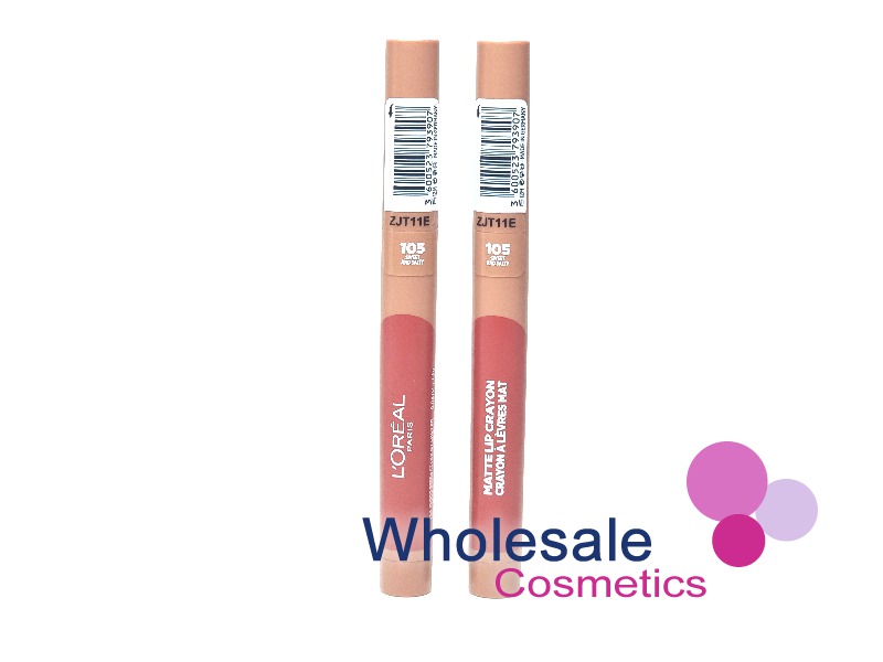9 x L'Oreal Paris Infallible Matte Lip Crayon - 105 SWEET & SALTY