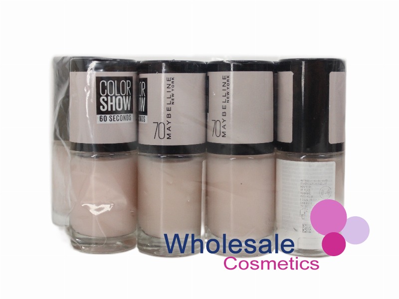 8 x Maybelline Colorshow 60 Seconds Nail Polish NO BARCODE - 70 BALLERINA