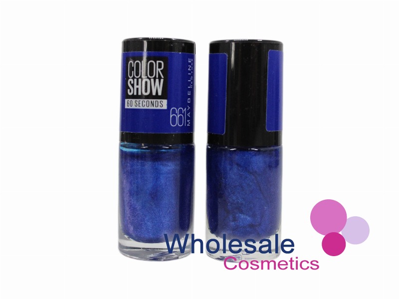 8 x Maybelline Colorshow 60 Seconds Nail Polish NO BARCODE - 661 OCEAN BLUE