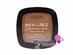 6 x L'Oreal Paris Infaillible 24H Fresh Wear Matte Bronzer - 450 DEEP TAN