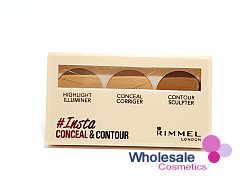 12 x Rimmel Insta Conceal & Contour Palette - 020 MEDIUM