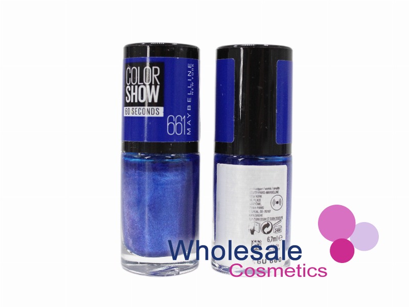 8 x Maybelline Colorshow 60 Seconds Nail Polish NO BARCODE - 661 OCEAN BLUE