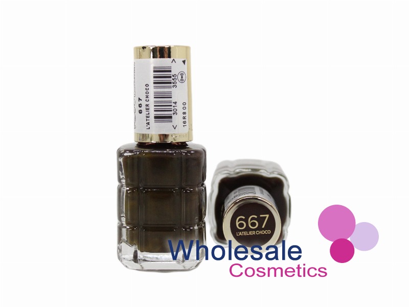 6 x L'Oreal Color Riche Nail Polish - 667 L'ATELIER CHOCO