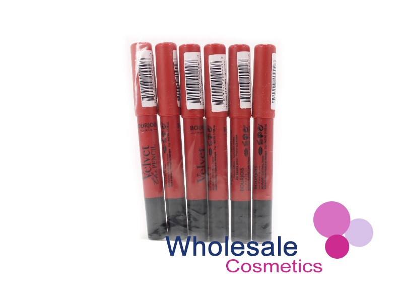 6 x Bourjois Velvet The Pencil - 15 ROUGE ES-CARMIN
