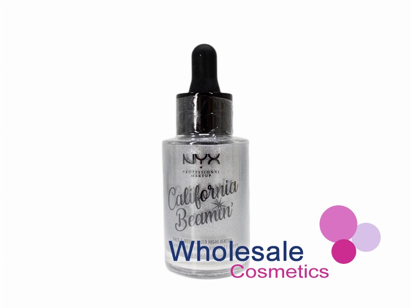 6 x NYX Professional Makeup California Beamin Face & Body Liquid Highlighter - 01 BOMBSHELL