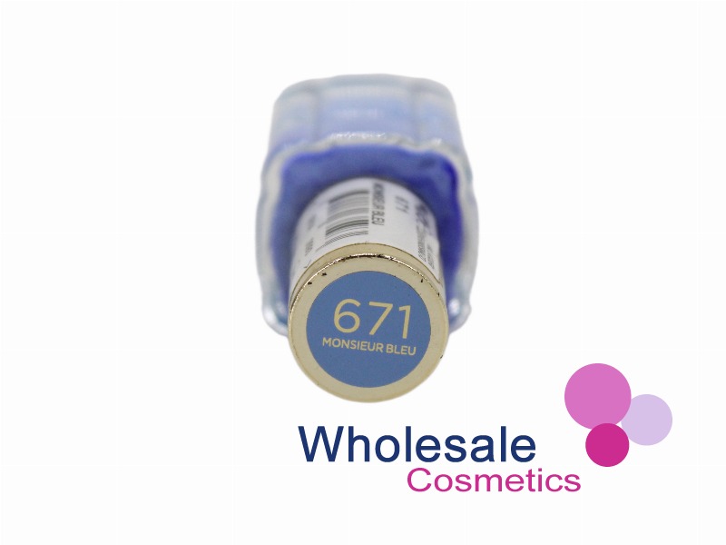 6 x L'Oreal Color Riche Nail Polish - 671 MONSIEUR BLEU