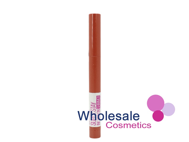 9 x Maybelline 24Hr Superstay Ink Crayon Shimmer Lipstick - 190 BLOW THE CANDLE